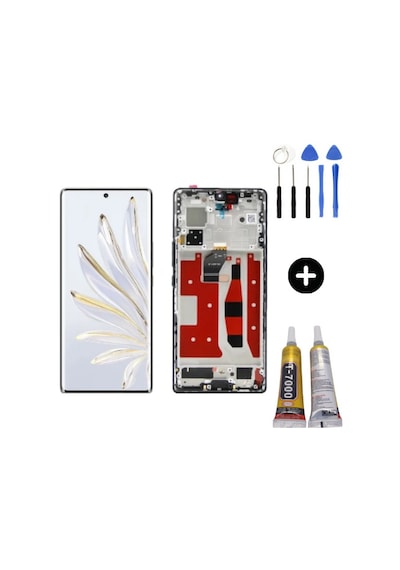 Te Huawei Honor 70 Uyumlu Çıtalı A Kalite Lcd Ekran Dokunmatik + Montaj Seti