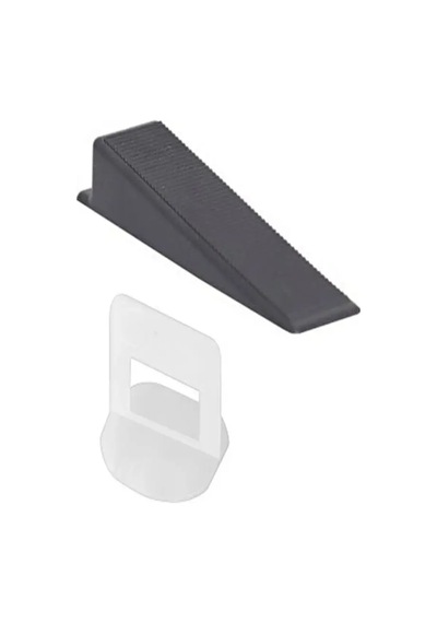 Kristal Seramik Seviye Klips 3 Mm 100 Adet - Kristal Seviye Kaması 100 Adet Set - 614274887