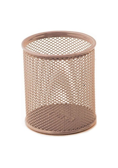 Mas Kalemlik Metal Perforeli Silindir Rose Gold 500