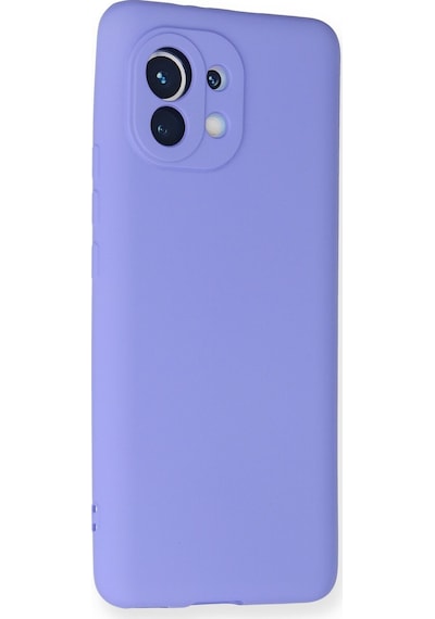 Newface - 542 - Xiaomi Mi 11 Kılıf Premium Rubber Silikon - Edntrend - - Lila