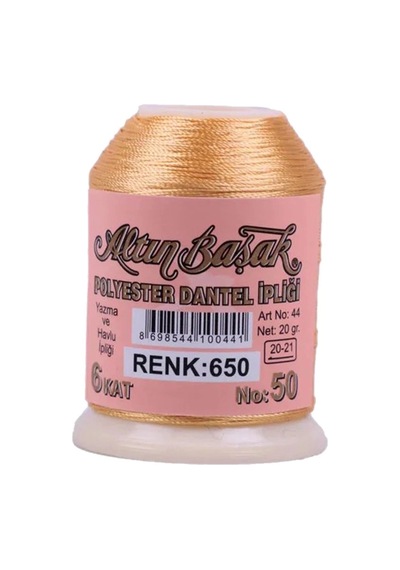 Hubrendy Tedarik Altınbaşak Oya Ve Dantel İpi 20 Gr - Royaleks - No: 650