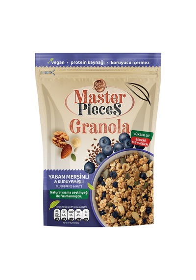 Master Pieces Yaban Mersinli Granola 300 G - 8 Adet Tarı