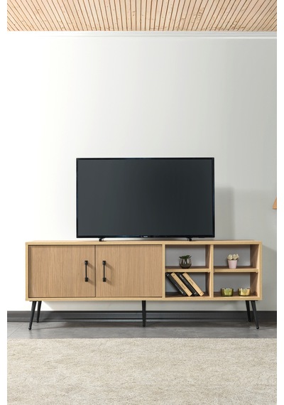 3610 Şile Metal Ayaklı Metal Kulplu 160 Cm Tv Ünitesi - Yunus Safir Yunus - Safir