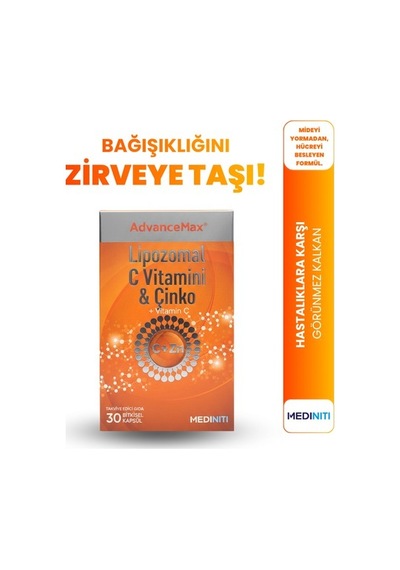 Advancemax Lipozomal C Vitamini & Çinko 30 Kapsül