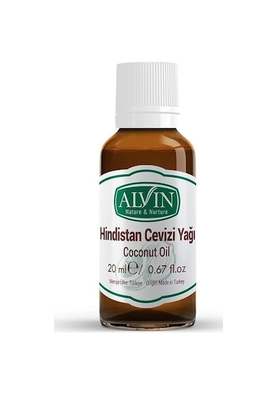 Alvin Hindistan Cevizi Yağı, Soğuk Sıkım,yüzde Yüz Saf Ve Doğal, 20 Ml Diğer
