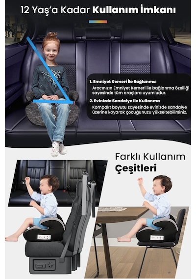 Baby Home 905 Gotime 15 36 Kg Yükseltici Oto Koltuğu Gri