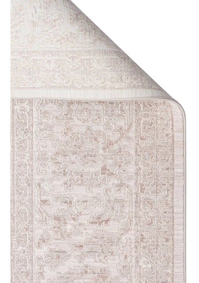Eko Halı Mahal Mood 03 Cream Beige Polyester Akrilik Klasik Desenli Premium Salon Halısı Bej