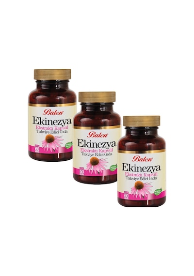 3 Adet - Balen Ekinezya Ekstraktı Kapsül - 60 Kapsül X 375 MG
