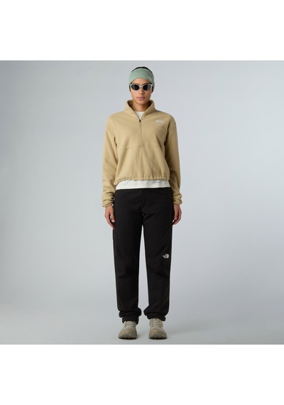 The North Face Glacier Fleece 1/2 Zip Short Kadın Krem Outdoor Polar Nf0a8d2clk51