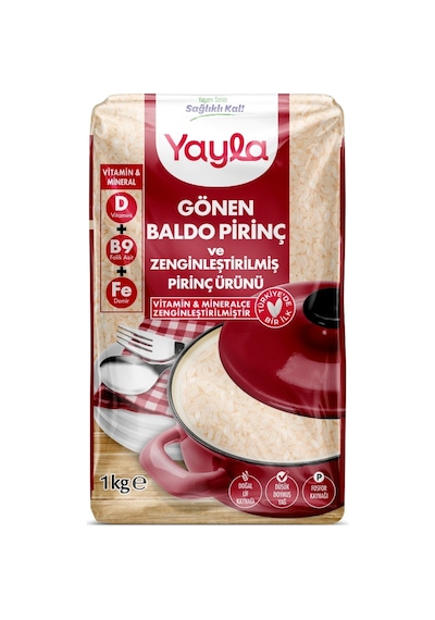 Yayla Gönen Baldo Pirinç Ve Zenginleştirilmiş Pirinç Ürünü D+b9+fe 1 Kg