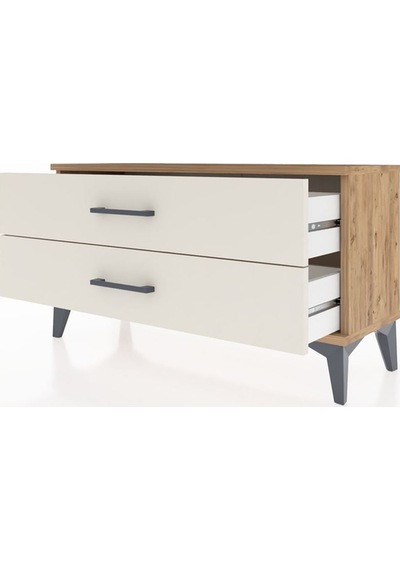 Arges Şifonyer 2 Çekmeceli 88x30x48 Çam-aytaşı Atlas Çam