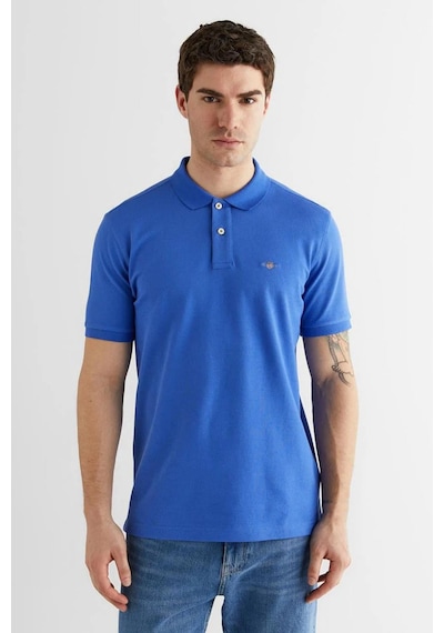 Gant Erkek Mavi Regular Fit Logolu Polo Yaka T-shirt-14705