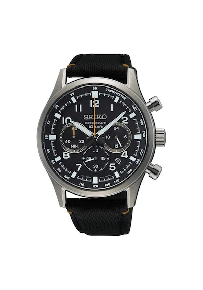 Seiko Ssb449p Quartz Nato Siyah Safir Cam 43 Mm Erkek Kol Saati Gri