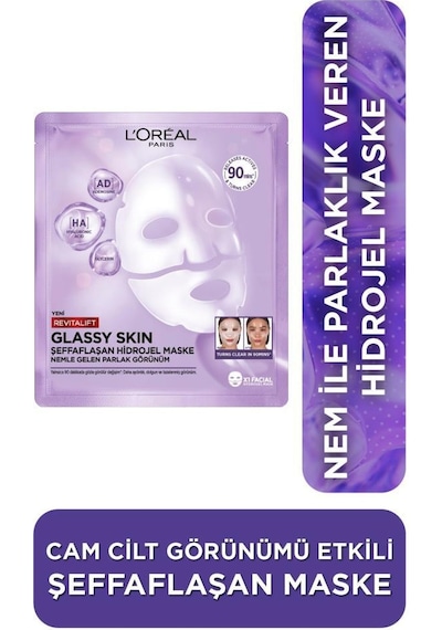 Revitalift Glassy Skin Cam Cilt Görünümü Etkili Nemlendirici Krem & Hidrojel Yüz Maskesi pktglassycamciltset-11199