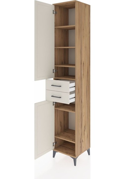 Hyperion Dolap 6 Raflı 2 Çekmeceli 2 Kapaklı 44x44x243 Çam-ay... Çam Hyperion Dolap 6 Raflı 2 Çekmeceli 2 Kapaklı 44x44x243 Çam-ay... Çam