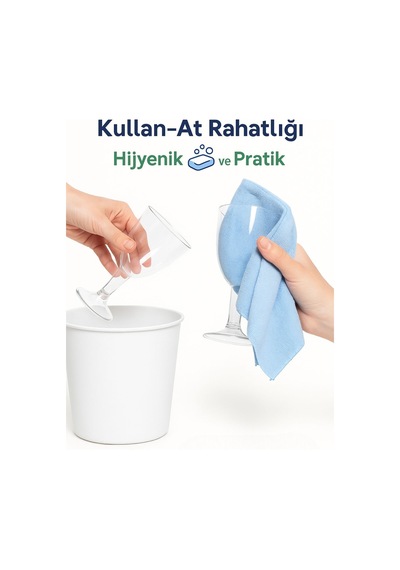 6 Lı Lohusa Bardağı Şeffaf Ayaklı Plastik Bardak Söz Nişan Mevlüt Sunum