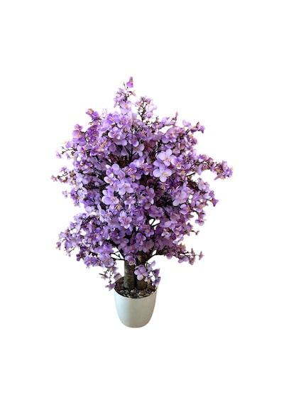 Yapay Çiçekçiniz Yoğun Yapraklı 60 Cm Yapay Sakura Bahar Dalı Ağacı mor