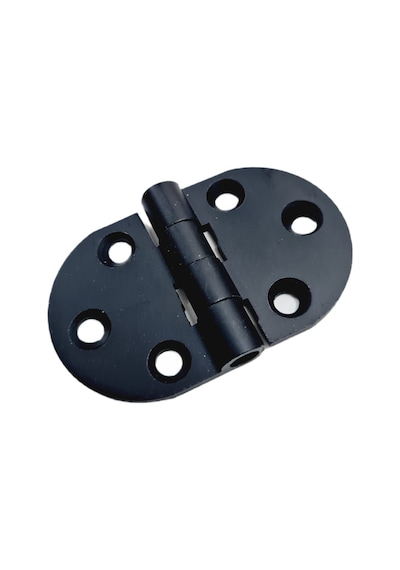 Alüminyum Oval Menteşe Siyah Ölçü 4 Cm / 68 Mm 5 Adet
