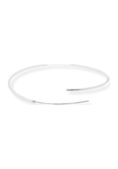 Oya Silver İnce Gümüş Halka Küpe 1.5mm-5x5cm