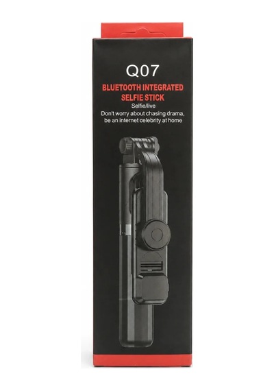 Dvip Q07 Bluetooth Kumandalı Tripod Selfie Çubuğu Siyah