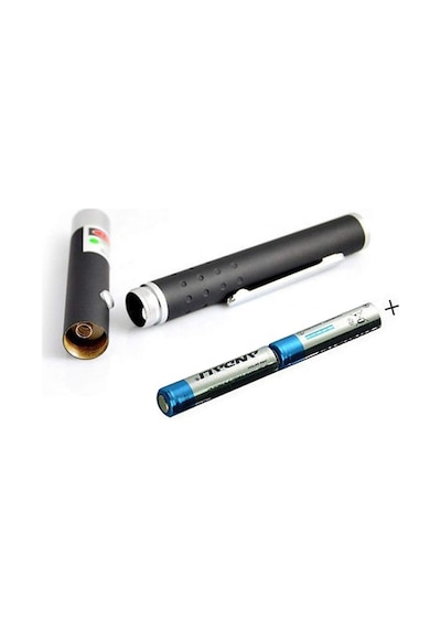 Büro Ev Ofis Kamp Keyfi İçin Kırmızı Işıklı Lazer Tip Pointer Gri