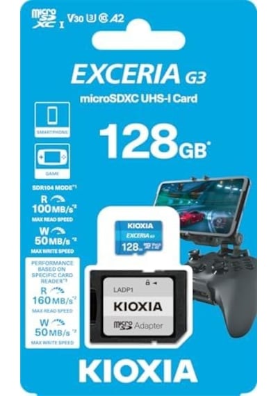 128gb G3 Micro Sdxc U1 V30 A2 4k 160/50mb/sn Hafıza Kartı Sd Adaptörlü