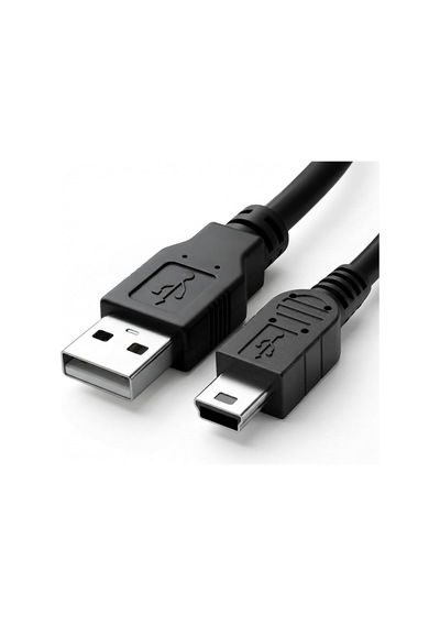 Mini Usb To Usb Şarj Ve Data Kablosu 1.5 Metre - Usb 2.0 Veri + Şarj - Usb-a'dan Mini Usb-b'ye 5 Pin - Dijital/aksiyon/araç Kamerası, Gps, Mp3/mp4, Ps3 Kolu Uyumlu - Tak Çalıştır