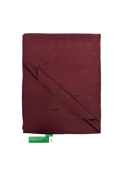 Benetton Lyocell Şal - Roma - Bordo