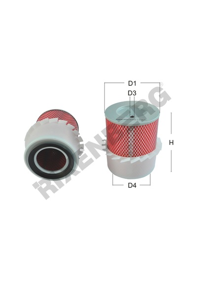 Mıtsubıshı L200 2.5d 1996-2006 Hava Filtre Rxa4838 Md 620563 C16148 Lx673