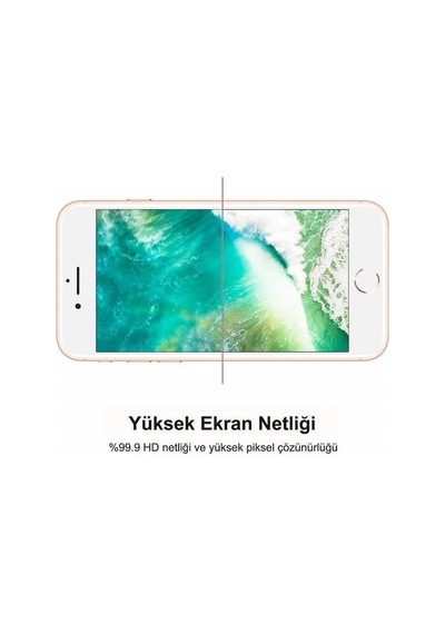 Apple Uyumlu   iPhone 7 Plus 5D Tam Kaplayan Ekran Koruyucu Kırılmaz Cam (387291219)