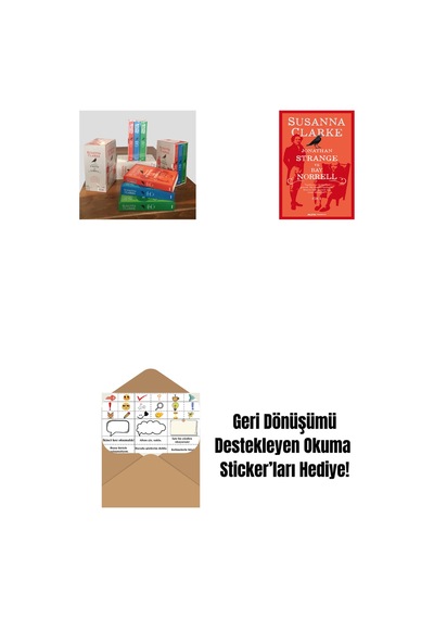 Jonathan Strange Ve Bay Norrell - 3 Kitap Takım Kutulu Set + Jonathan Strange Ve Bay Norrell - 1 + Okuma Sticker'ları