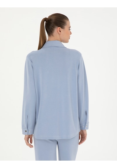 Pierre Cardin Kadın Mavi Hırka Örme 50284723-vr249 Mavi