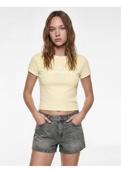 Koton Pamuklu Regular Fit Cepli Düğmeli Yıkamalı Mini Denim Şort Gri 6sal40207md