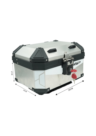 Gp Kompozit Base Universal 27 Lt Alüminyum Motosiklet Çantası Gri Diğer