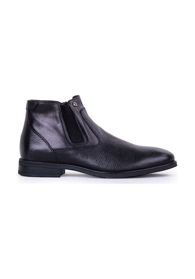 Pierre Cardin 4k 1196063 Hakiki Deri Fermuarlı Erkek Bot Siyah