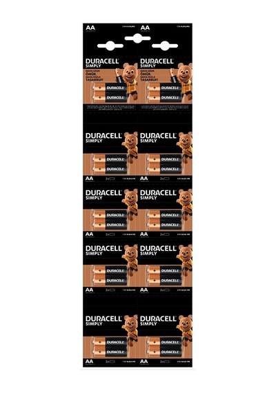 Duracell Kalem Pil Alkalin 20 Parça 5728