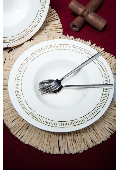 Heda Porselen Mimoza 28cm Porselen Makarna Tabağı