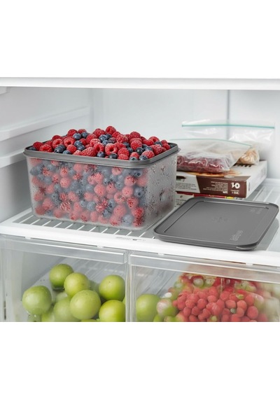 Lexroo No Frost Silikon Yumuşak Kapalı Saklama Kabı Dondurucu Ve Buzluk Saklama Kabı 3150 Ml Çok Renkli