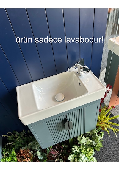 Turkuaz Seramik Cerastyle Sharp 60 x 30 CM Etajer Uyumlu Lavabo