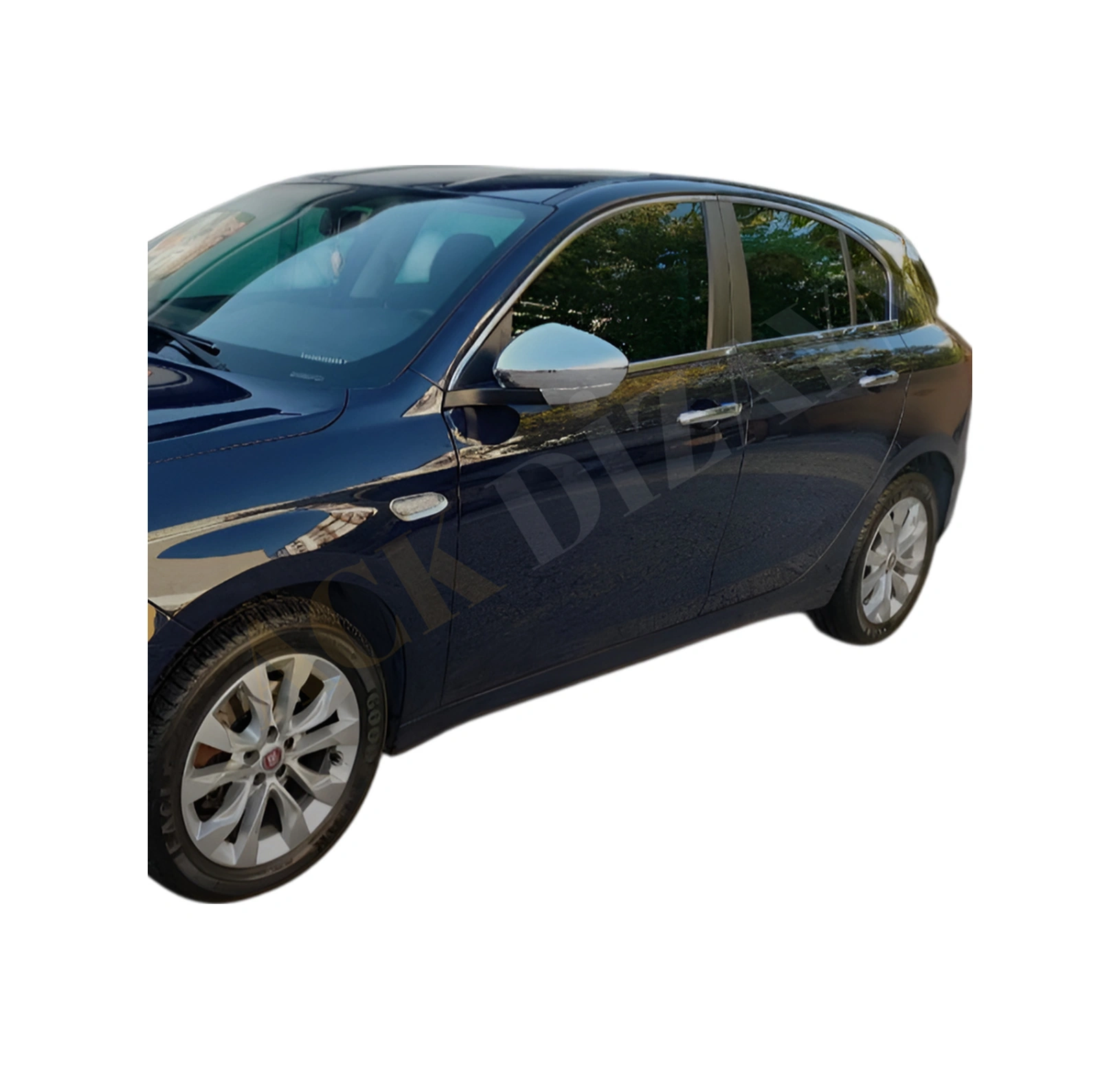 Fiat Egea Sedan-hb-cross Araca Özel Abs Krom Ayna Kapağı + Paslanmaz Çelik Kapı Kol A+