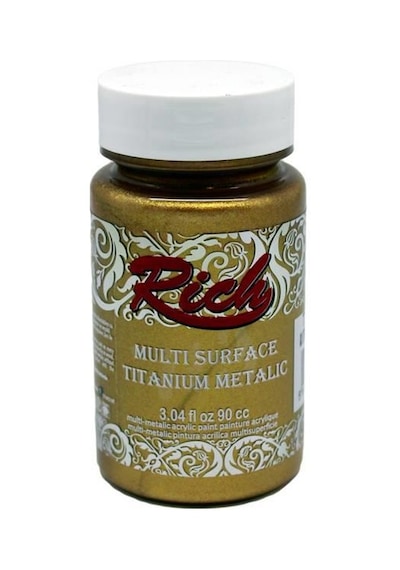 Rich Multi Surface Titanium Metalik Boya 90 Cc. 2524 Antik  Altın