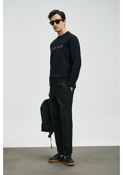 Lufian 112030177 Cooper Erkek Sweatshirt Siyah