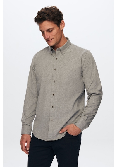D'S Damat Ds Damat Regular Fit Gri Düz Kışlık Gömlek 7HC02ORT13265 Gri D'S Damat Ds Damat Regular Fit Gri Düz Kışlık Gömlek 7HC02ORT13265 Gri