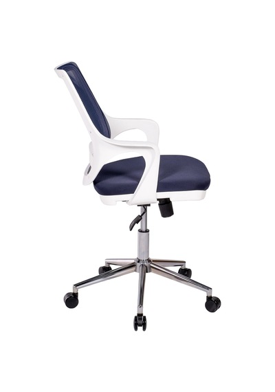 Ofisbazaar Buya Beyaz Fileli Çalışma Koltuğu Ergonomik Şef Ve Toplantı Koltuğu Lacivert Lacivert
