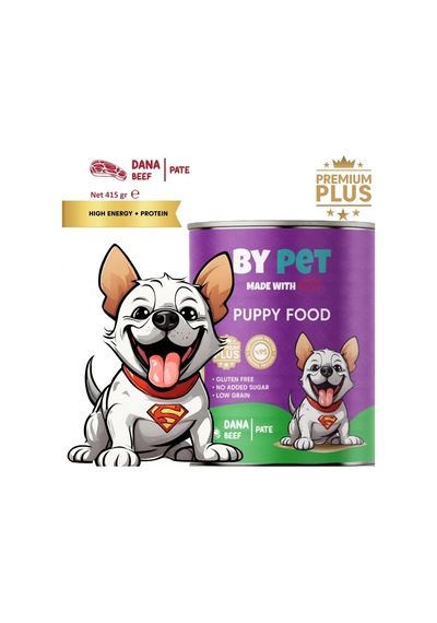 Dana Etli Yavru Yaş Köpek Maması 1 Adet -415 Gram Konserve 2li Paket