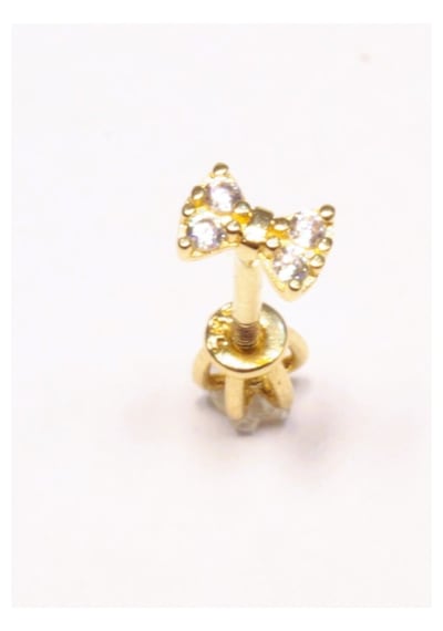 14 Ayar Altın Piercing Tragus Küpe 25114-t025