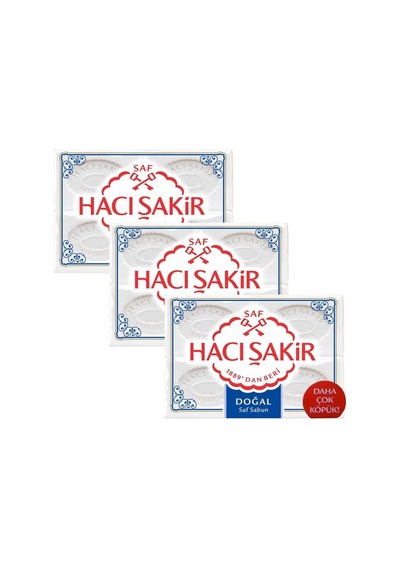 Hacı Şakir Doğal Banyo Sabunu 4 x 150 G 3'lü