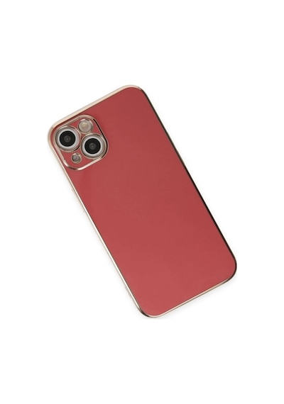 İphone 15 Kılıf Volet Silikon - Kırmızı