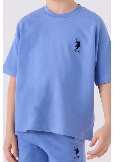 U.S. Polo Assn. Erkek Çocuk Mavi Bermuda Takım 5274-43973 Mavi