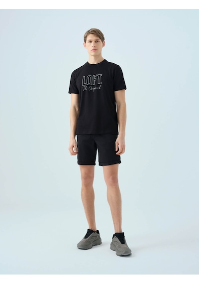 Loft Regular Fit Siyah Erkek T-shirt Lf2038646 Siyah